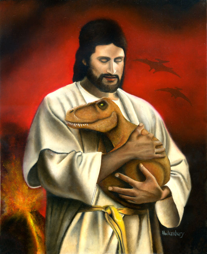 Jesus Saves: T-rex